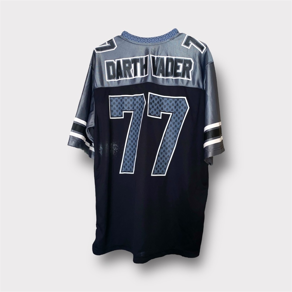 Star Wars #77 Darth Vader Black & Gray Football Style Jersey | Size Large